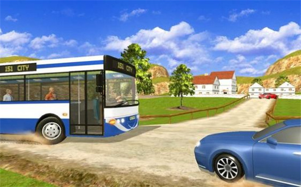 旅游巴士山司机运输-游戏截图1